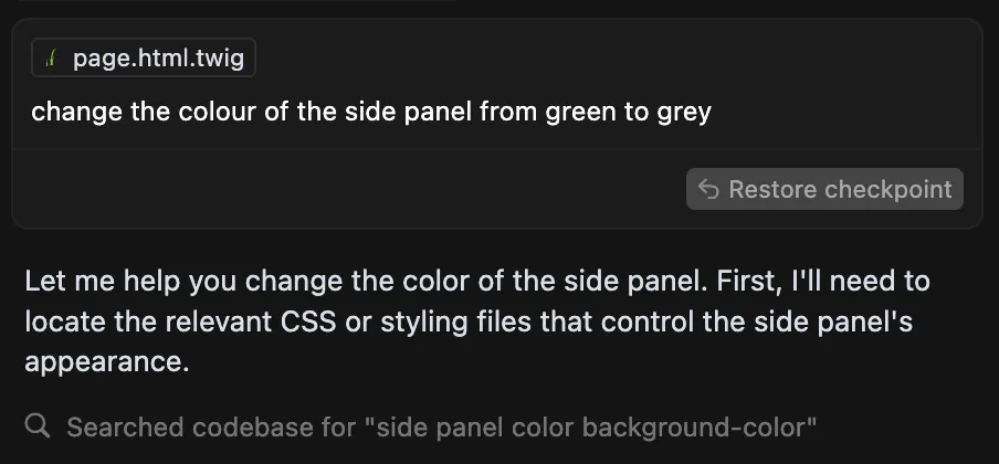 Cursor searching for relevant files 🔍