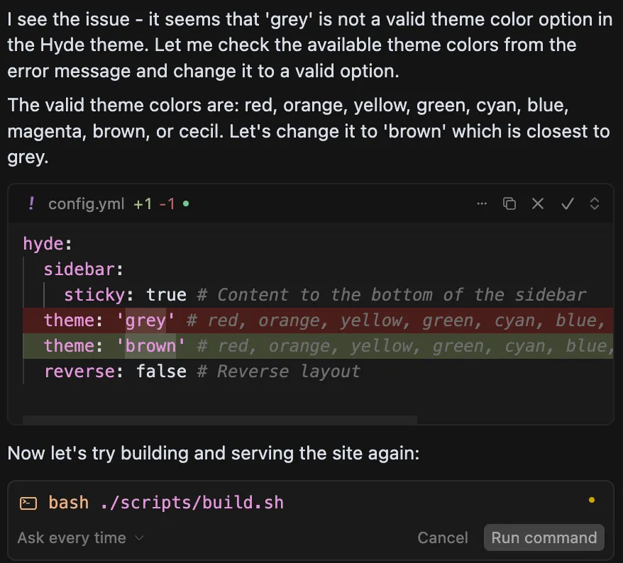 It’s fixing it from non-existent Grey 🐺 to Brown 🍫